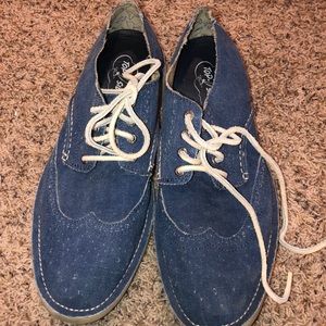 Sperry Mens Denim Wingtip Oxford shoe